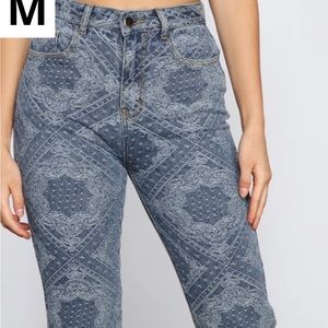 Patterned Jeans